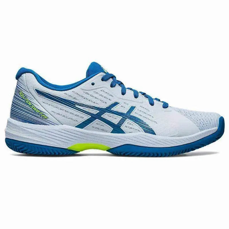 Zapatillas Asics Solution Swift FF Clay Blanco Azul Cielo Mujer Pádel Elite