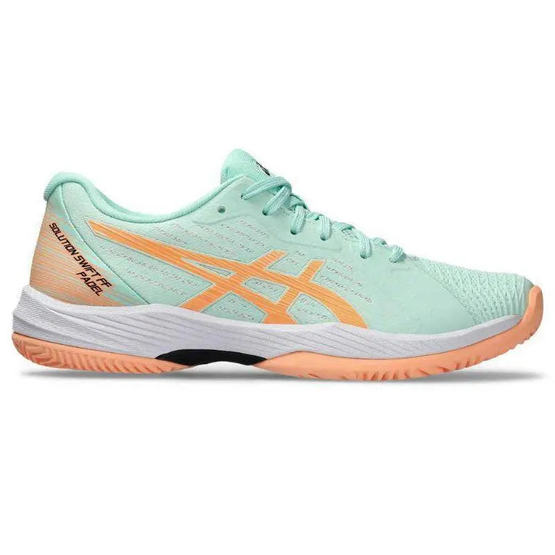 Zapatillas Asics Solution Swift FF Padel Menta Naranja Mujer Pádel Elite