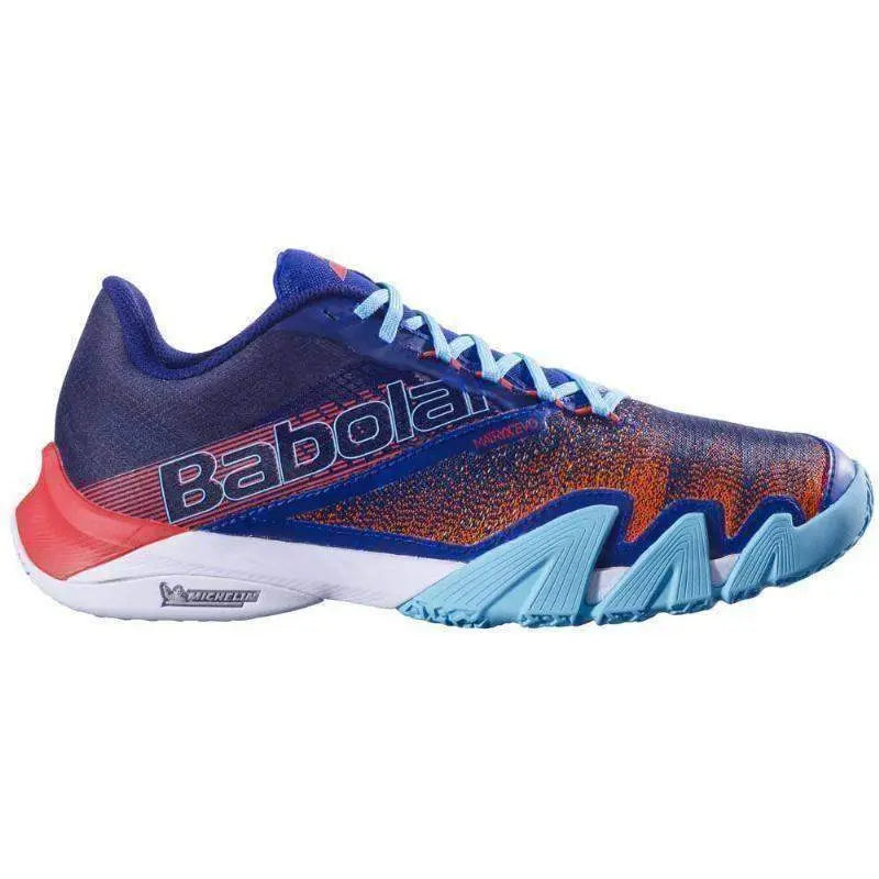 Zapatillas Babolat Jet Premura 2 Azul Rojo Poppy Pádel Elite