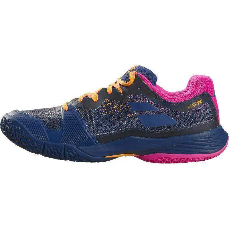 Zapatillas Babolat Jet Ritma Azul Marino Fucsia Mujer Pádel Elite