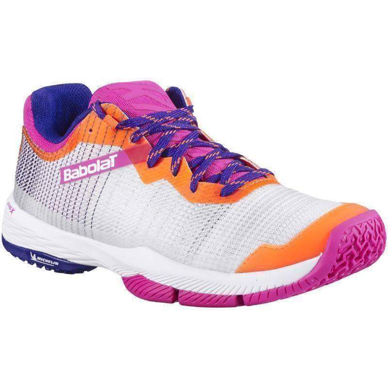 Zapatillas Babolat Jet Ritma Gris Rosa Mujer | Babolat Pádel Elite