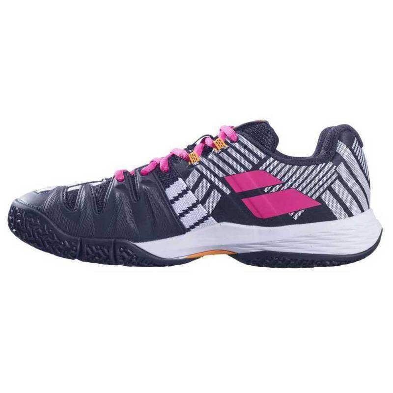 Zapatillas Babolat Sensa Blanco Negro Fucsia Mujer | Babolat Pádel Elite