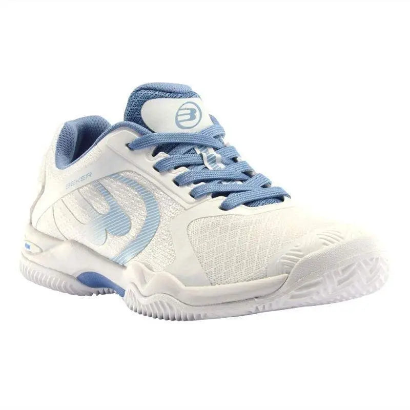 Zapatillas Bullpadel Beker 24V Blanco Azul Oscuro Mujer Pádel Elite