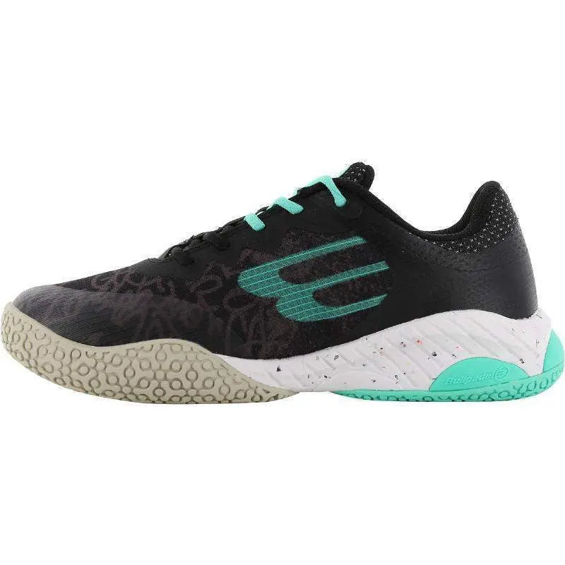 Zapatillas Bullpadel Ionic 24V Negro Turquesa Mujer Pádel Elite