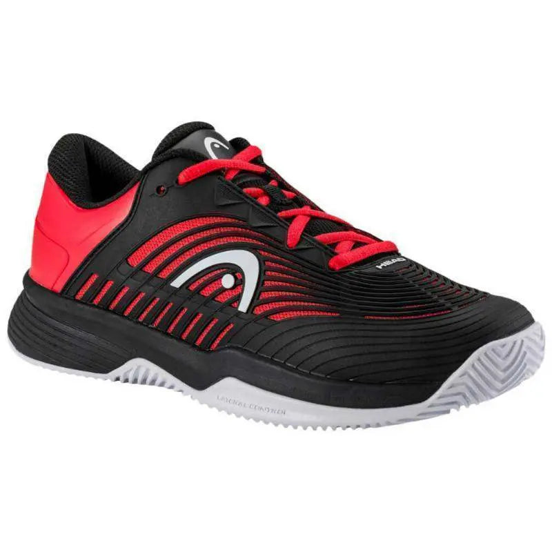 Zapatillas Head Revolt Pro 4.5 Clay Negro Rojo Junior Pádel Elite