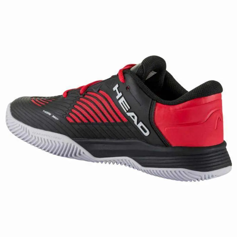 Zapatillas Head Revolt Pro 4.5 Clay Negro Rojo Junior Pádel Elite