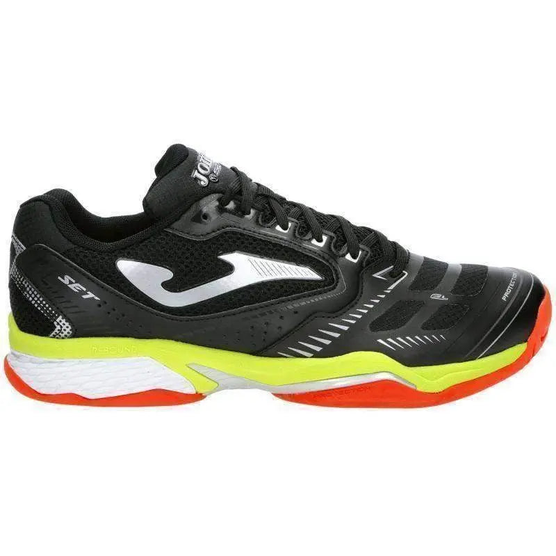 Zapatillas Joma Set 2201 Negro Amarillo Fluor Pádel Elite