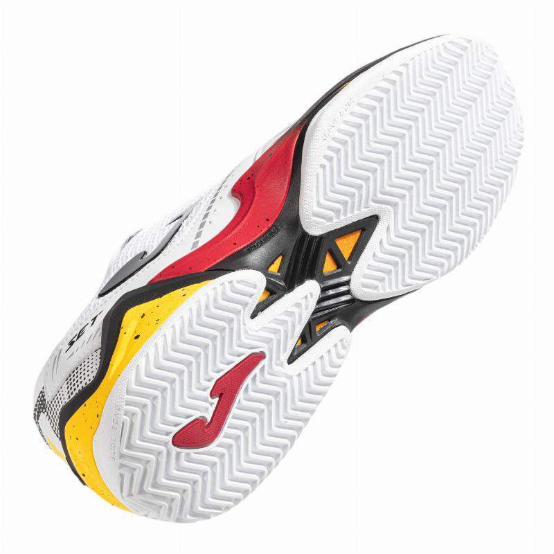 Zapatillas Joma Set 2402 Blanco Rojo Pádel Élite