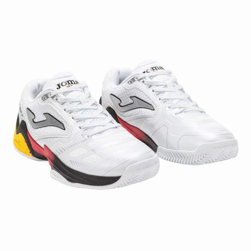 Zapatillas Joma Set 2402 Blanco Rojo Pádel Élite