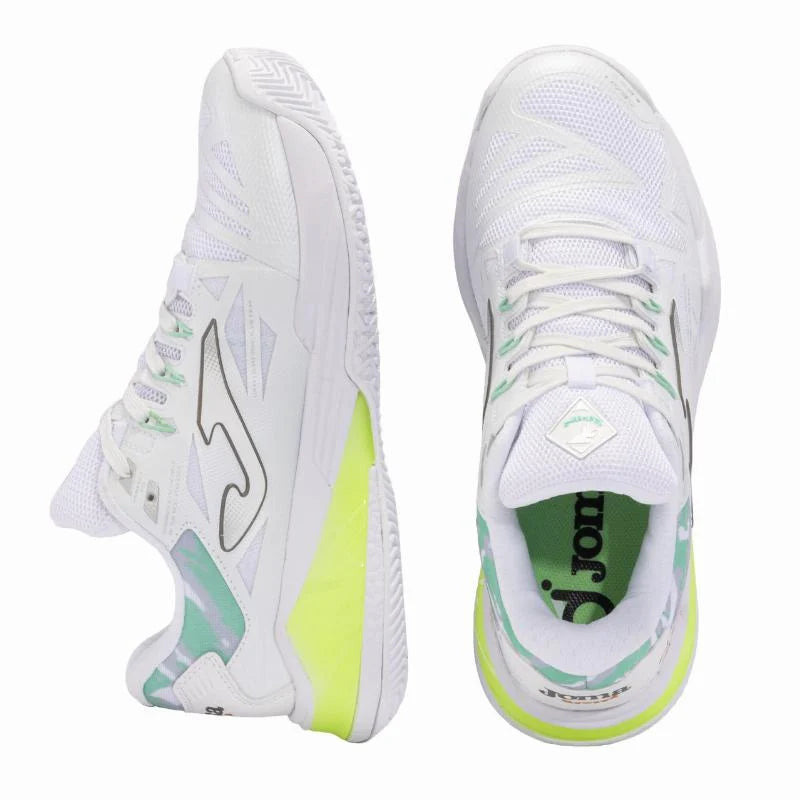 Zapatillas Joma Spin 2402 Blanco Verde Mujer Pádel Élite