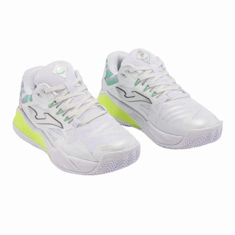 Zapatillas Joma Spin 2402 Blanco Verde Mujer Pádel Élite