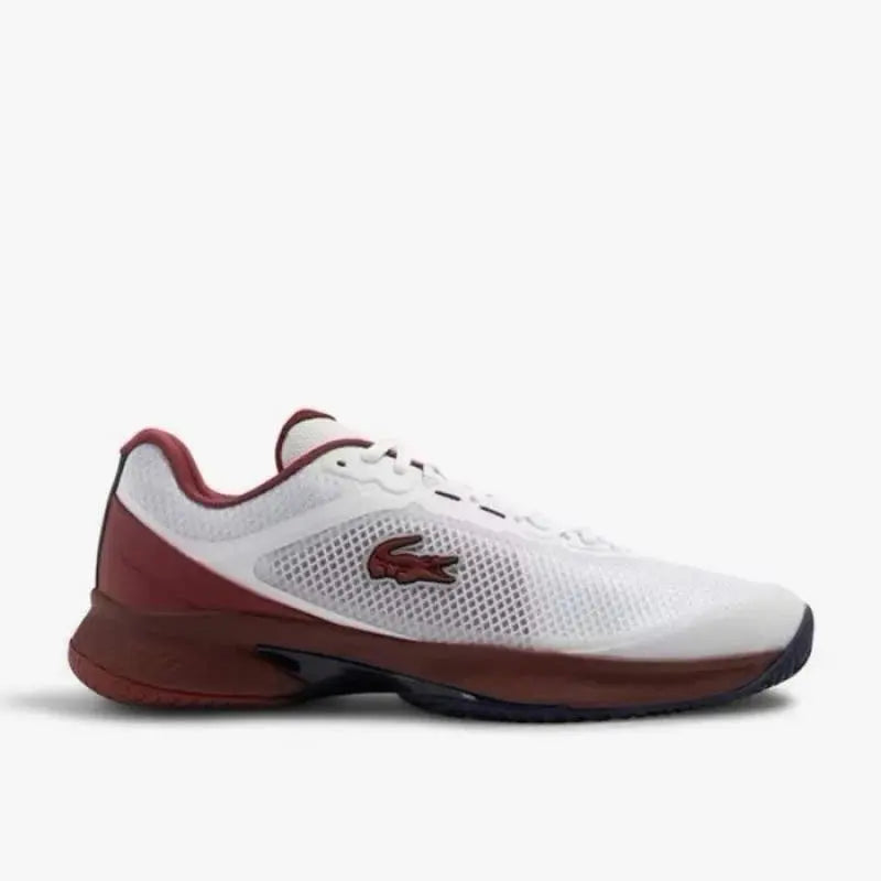 Zapatillas Lacoste Tech Point Blanco Burdeos Pádel Elite