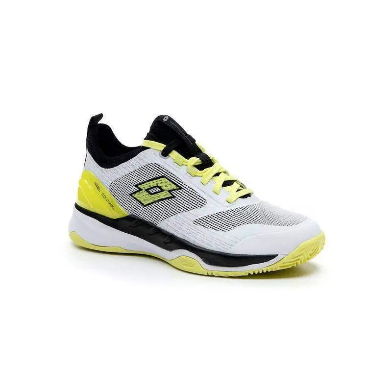 Zapatillas Lotto Mirage 200 Blanco Amarillo Neon Negro Mujer Pádel Elite