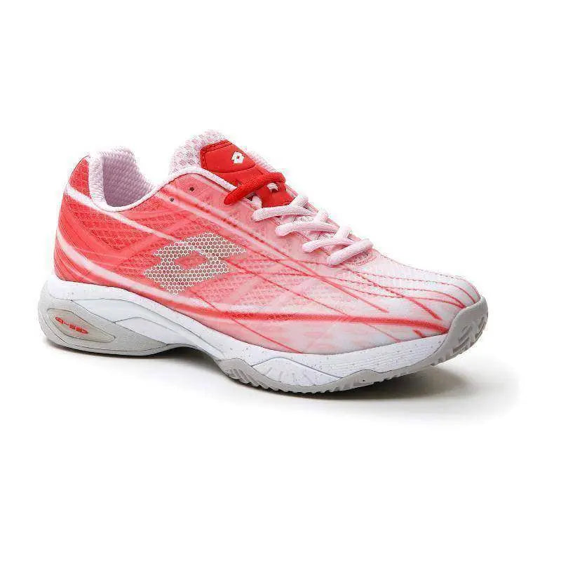 Zapatillas Lotto Mirage 300 Rojo Amapola Blanco Mujer Pádel Elite