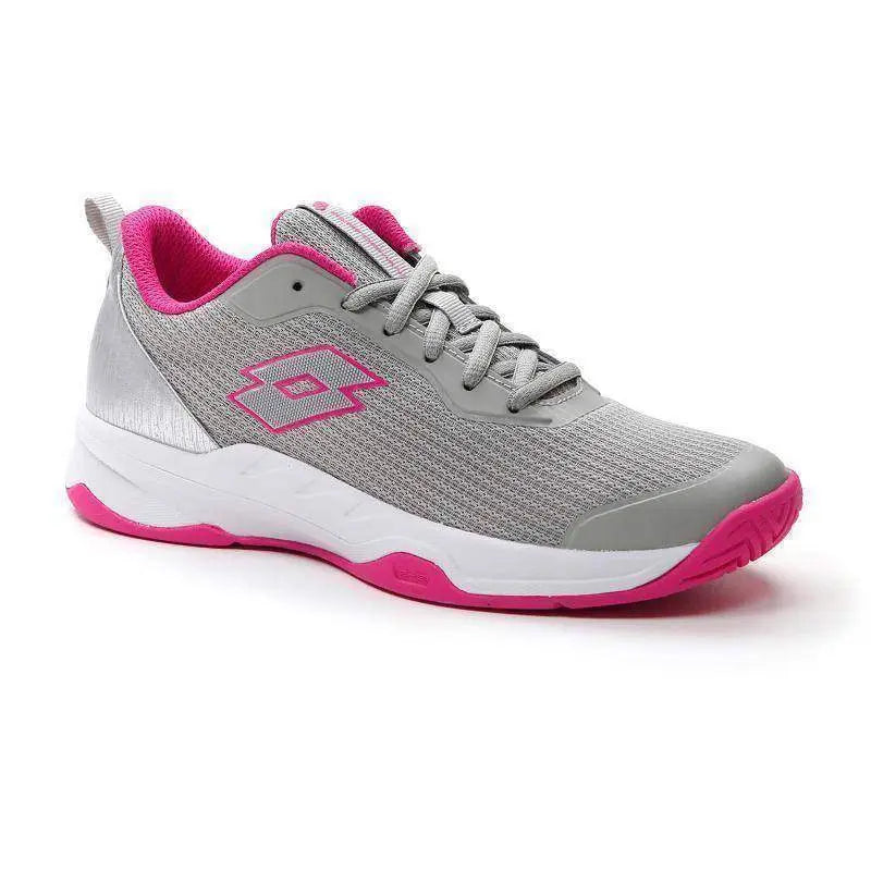 Zapatillas Lotto Mirage 600 Gris Rosa Fucsia Mujer Pádel Elite