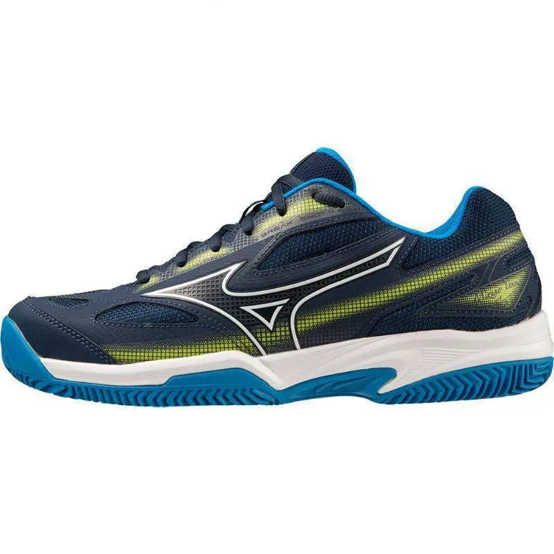 Zapatillas Mizuno Break Shot 4 CC Azul Oscuro Amarillo Pádel Elite