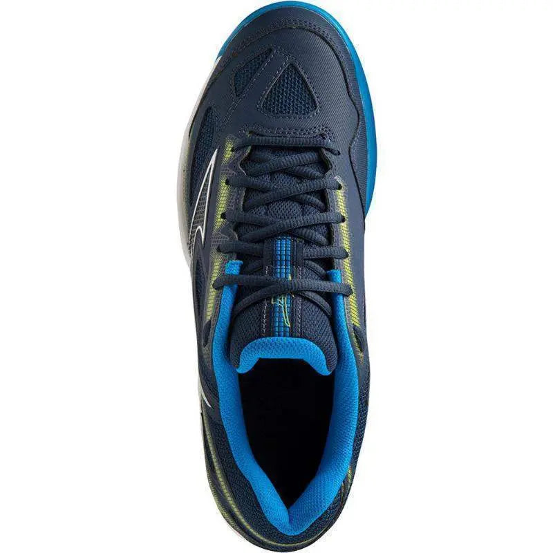 Zapatillas Mizuno Break Shot 4 CC Azul Oscuro Amarillo Pádel Elite