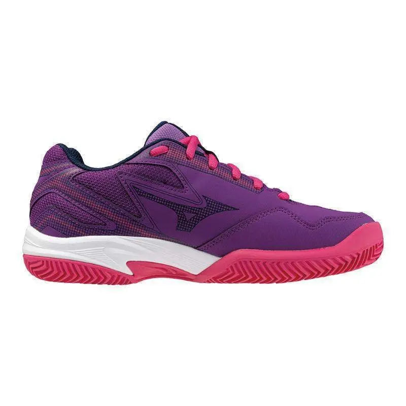 Zapatillas Mizuno Break Shot 4 Padel Morado Blanco Fucsia Mujer Pádel Elite