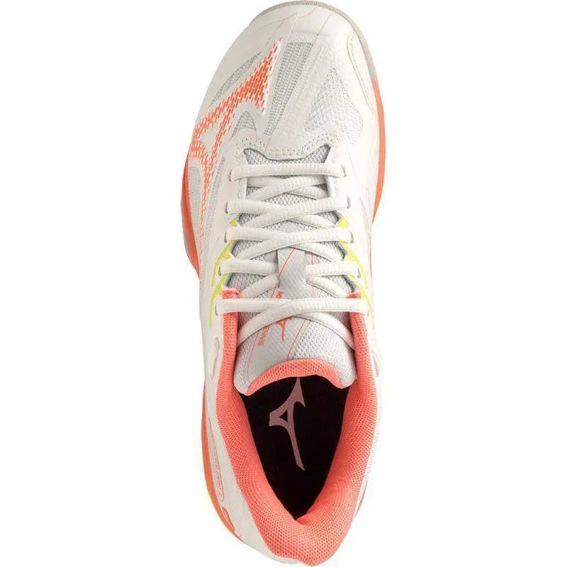 Zapatillas Mizuno Wave Exceed Light 2 AC Blanco Coral Mujer Pádel Elite