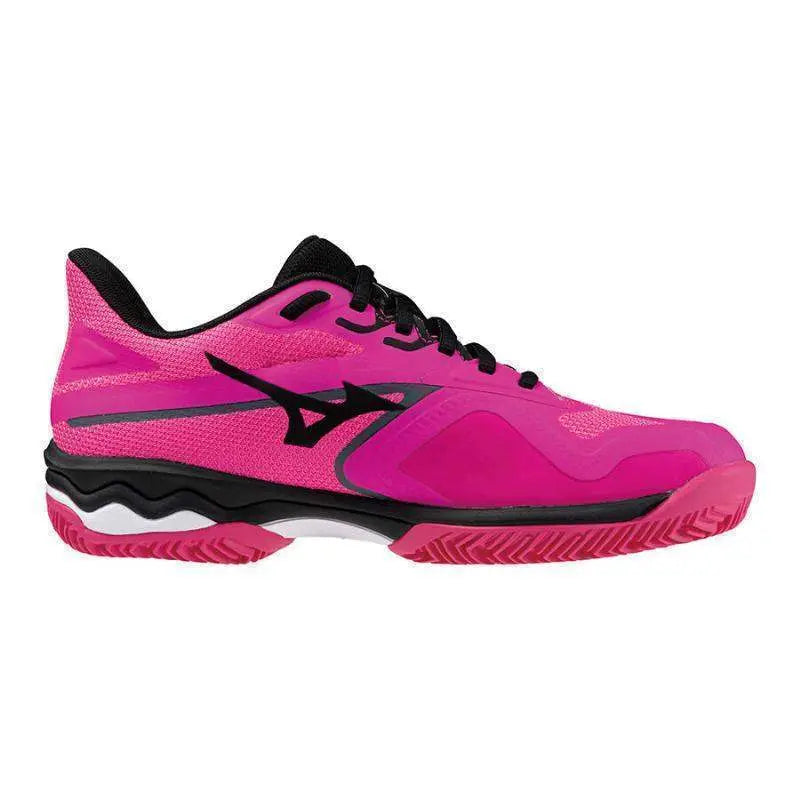 Zapatillas Mizuno Wave Exceed Light 2 CC Rosa Blanco Negro Mujer Pádel Elite