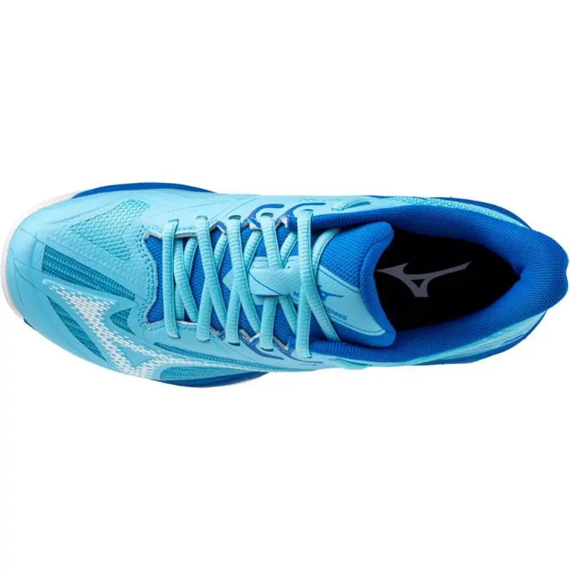 Zapatillas Mizuno Wave Exceed Light 2 Clay Azul Blanco Mujer Pádel Elite