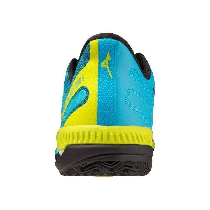 Zapatillas Mizuno Wave Exceed Tour 5 CC Azul Amarillo Pádel Elite