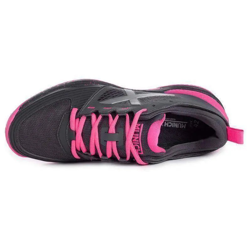 Zapatillas Munich Atomik 16 Negro Rosa Pádel Elite