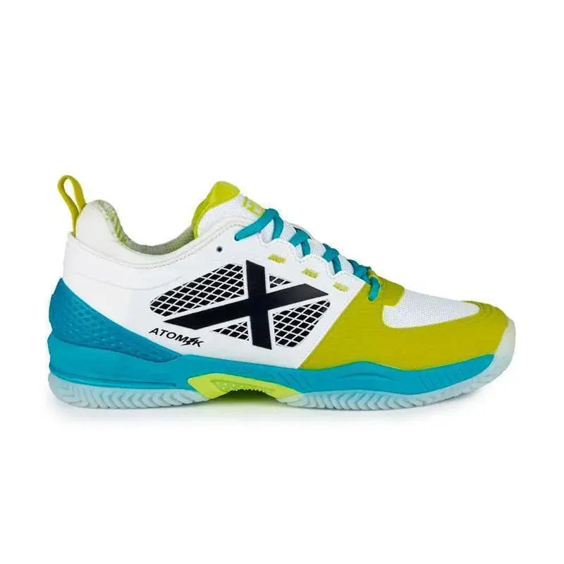 Zapatillas Munich Atomik 34 Blanco Verde Azul Pádel Elite