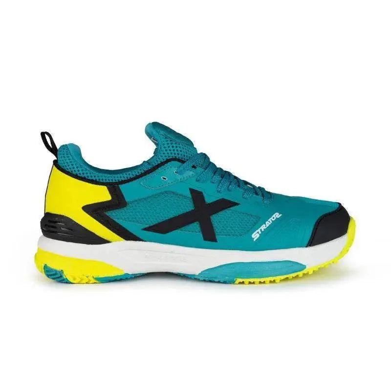 Zapatillas Munich Stratos 14 Azul Negro Amarillo Pádel Elite