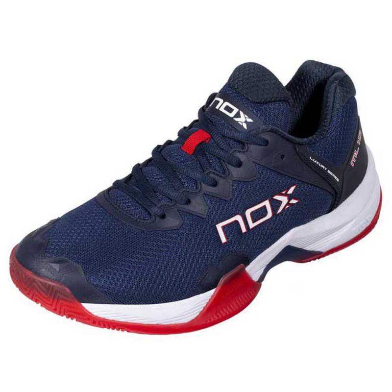 Zapatillas Nox ML10 Hexa Azul Marino Rojo Pádel Elite