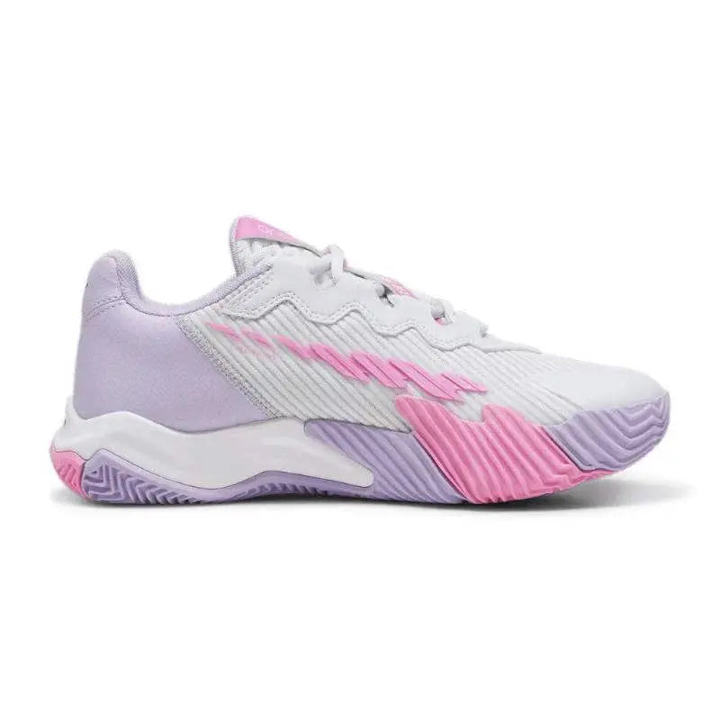 Zapatillas Puma Nova Elite Plata Blanco Violeta Mujer Pádel Elite