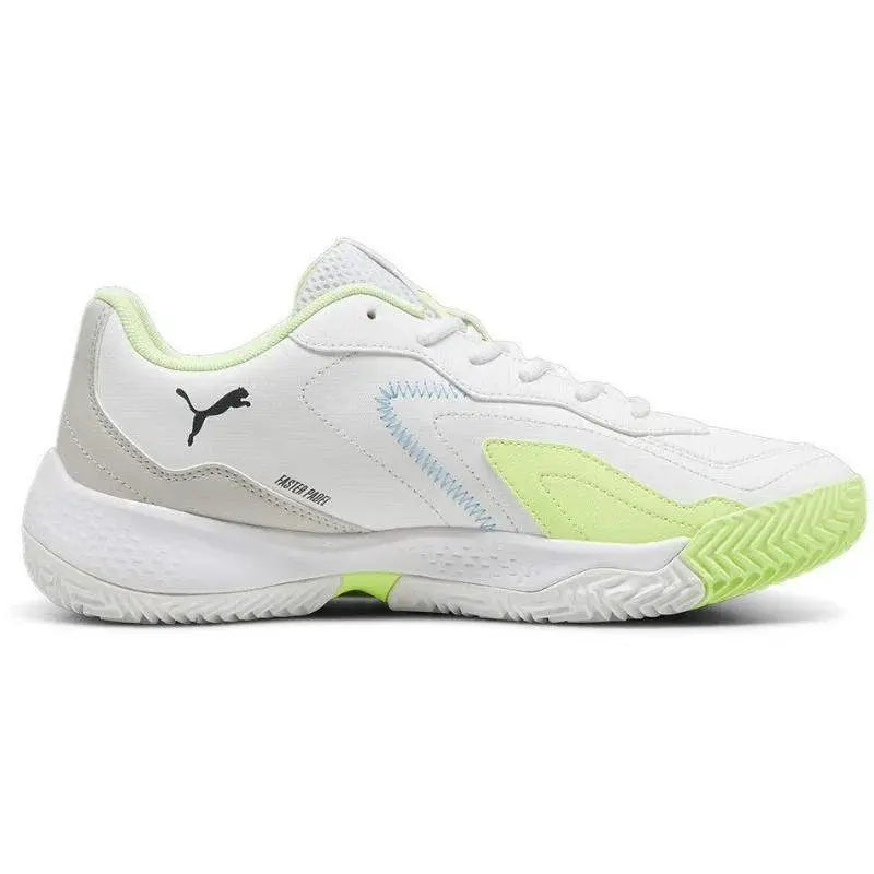 Zapatillas Puma Nova Smash Blanco Azul Verde Pádel Elite