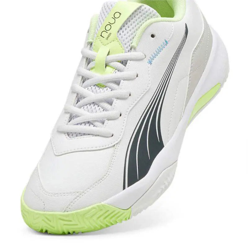 Zapatillas Puma Nova Smash Blanco Azul Verde Pádel Elite