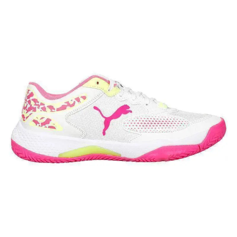 Zapatillas Puma Solarcourt RCT Blanco Rosa Mujer Pádel Elite