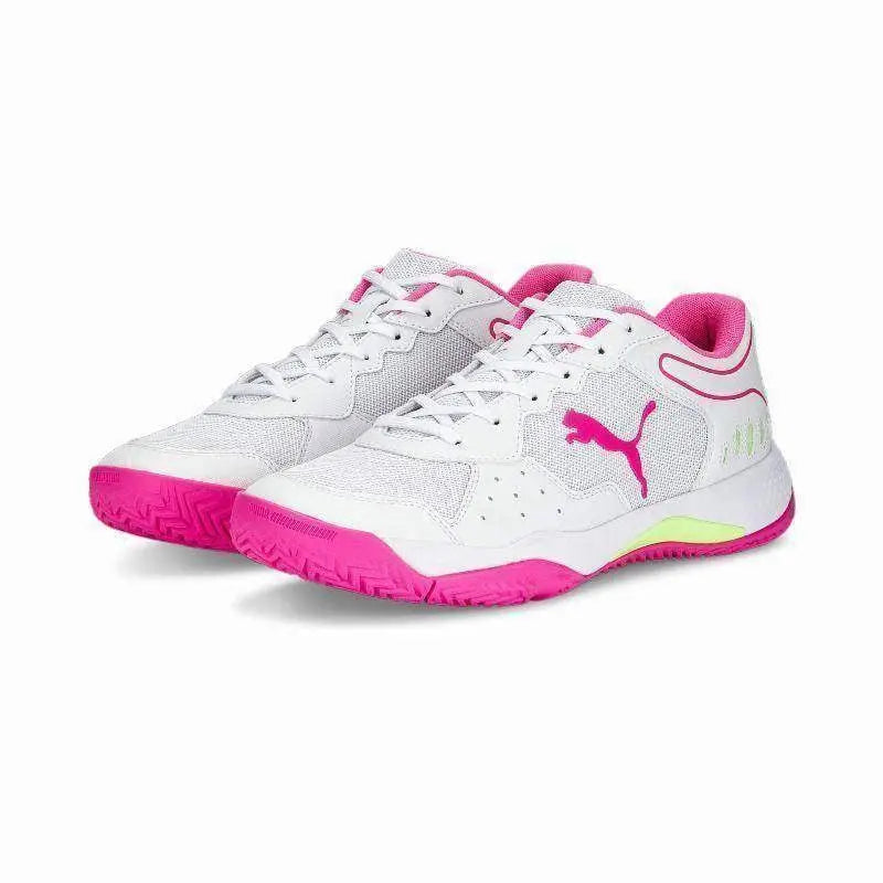 Zapatillas Puma Solarsmash RCT Blanco Fucsia Mujer Pádel Elite