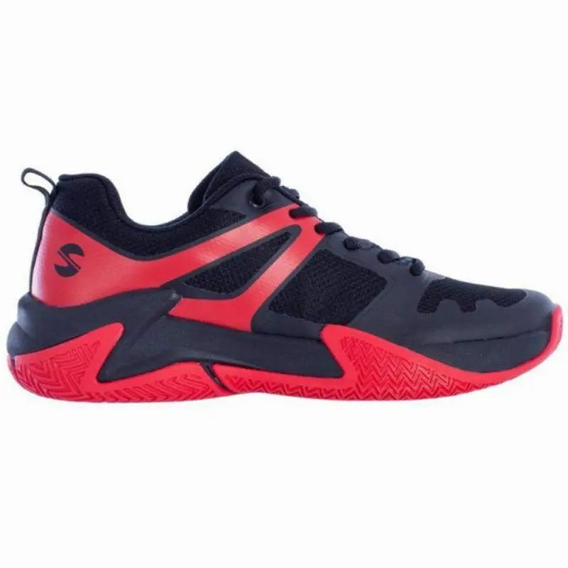 Zapatillas Softee Rotatory Negro Rojo Pádel Elite