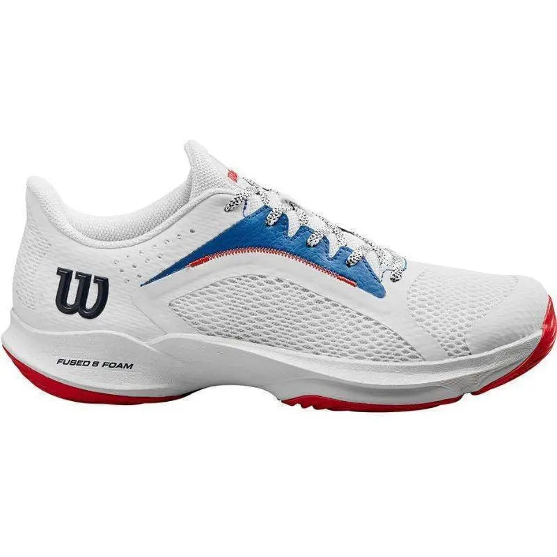 Zapatillas Wilson Hurakn 2.0 Blanco Azul Rojo Pádel Elite