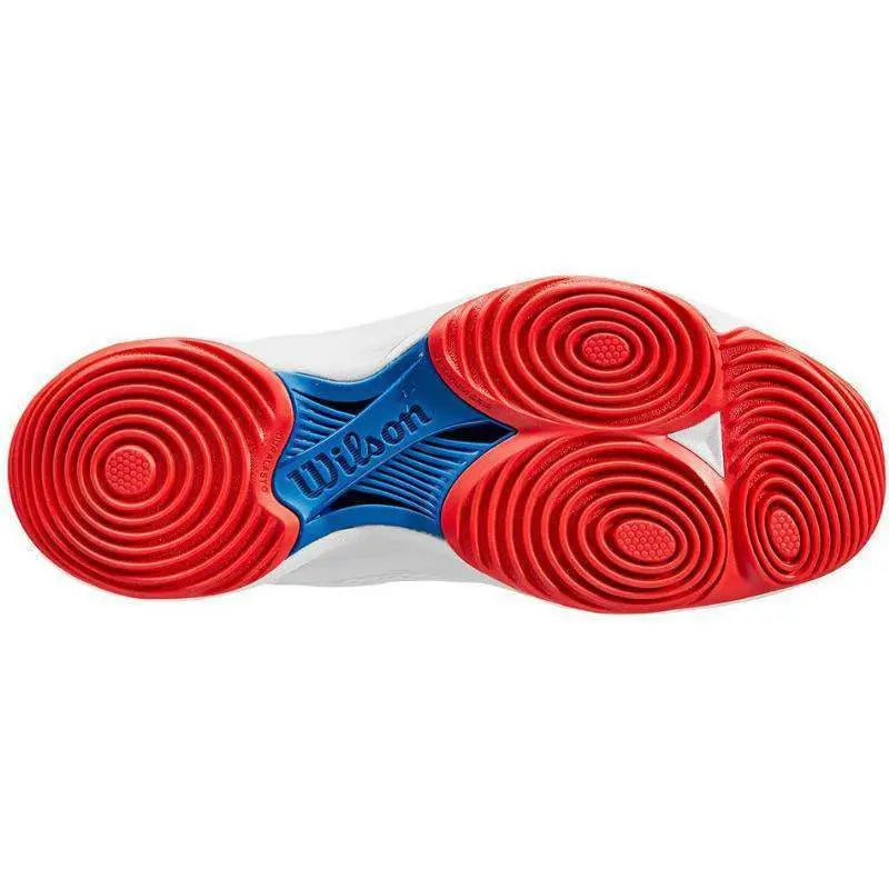 Zapatillas Wilson Hurakn 2.0 Blanco Azul Rojo Mujer Pádel Elite