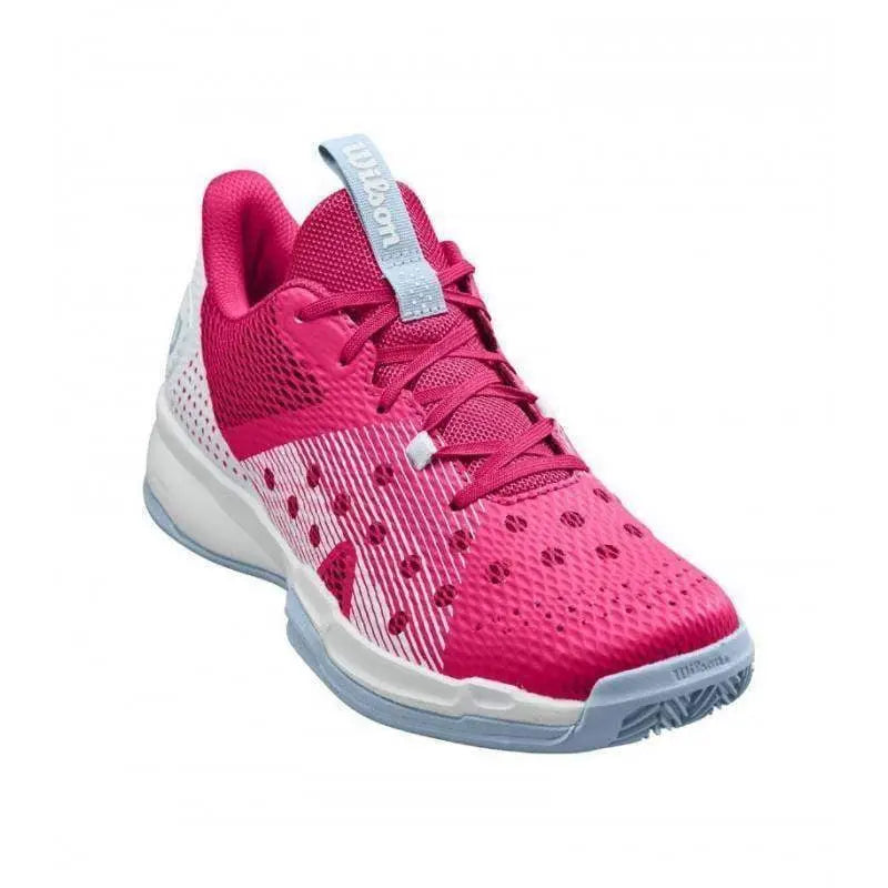 Zapatillas Wilson Hurakn Team Rosa Blanco Mujer Pádel Elite