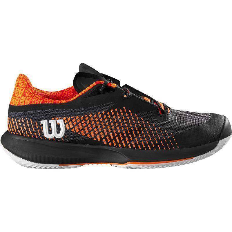 Zapatillas Wilson Kaos Swift 1.5 Clay Negro Naranja Pádel Elite