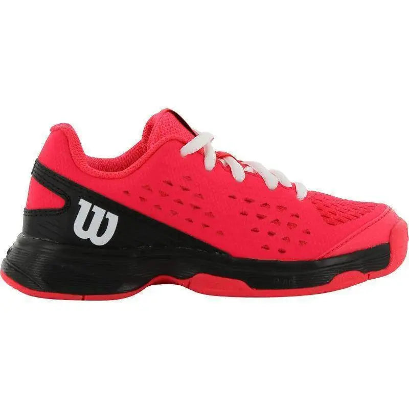 Zapatillas Wilson Rush Pro Rosa Negro Blanco Junior Pádel Elite