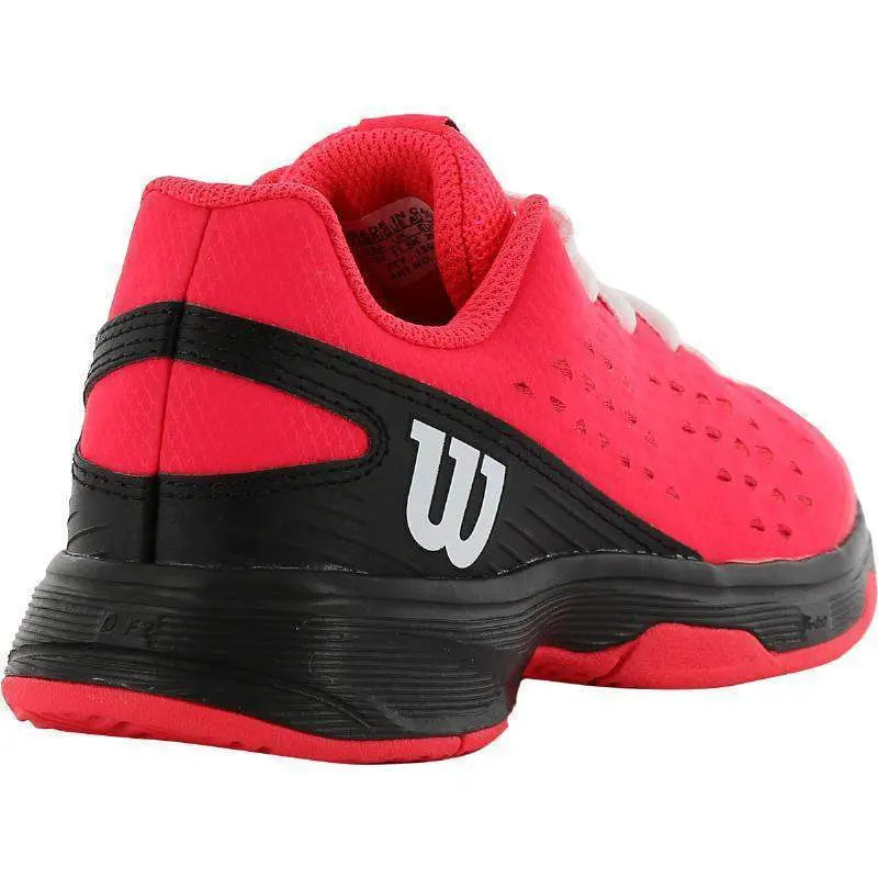 Zapatillas Wilson Rush Pro Rosa Negro Blanco Junior Pádel Elite